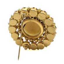 Load image into Gallery viewer, Juliana Style Topaz Glass Brooch