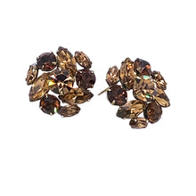 Load image into Gallery viewer, Regency Topaz Rhinestone Earrings