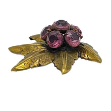 Load image into Gallery viewer, Signed Style Metal Spec. N.Y. Arts and Crafts Maple Leaf Brooch