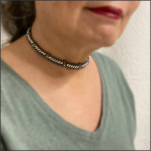 Load image into Gallery viewer, Judith Jack Sterling and Marcasite Choker