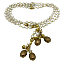 Load image into Gallery viewer, Freshwater Pearl Long Strand Necklace with Pendant
