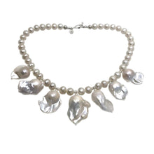 Load image into Gallery viewer, Fireball Baroque Pearl Bib Necklace
