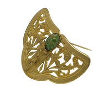 Load image into Gallery viewer, Art Nouveau Style Gilt Brooch
