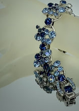 Load and play video in Gallery viewer, D&amp;E Juliana Blue Cluster Bracelet-2
