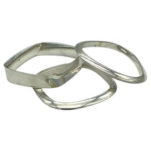 Load image into Gallery viewer, Geometric Sterling Silver Bangles Set
