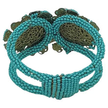 Load image into Gallery viewer, Stanley Hagler Style Turquoise Hinge Clamper Bracelet