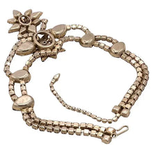Load image into Gallery viewer, Vintage Baroque Style Deep Red Rhinestone Pendant Necklace, USA