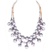 Load image into Gallery viewer, Amethyst and Pearl Double Strand Necklace