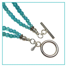 Load image into Gallery viewer, Chalcedony Blue Bell Necklace