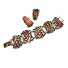 Load image into Gallery viewer, Selro-Selini Orange Bracelet & Earrings Set