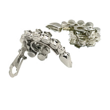 Load image into Gallery viewer, D&E Juliana Clear Spiral Earrings