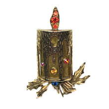 Load image into Gallery viewer, Art Yule Candle Pin