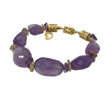 Load image into Gallery viewer, Amethyst Nugget Bracelet
