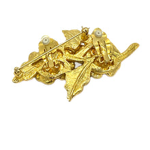 Load image into Gallery viewer, Joan Rivers Flower Earrings on Brooch