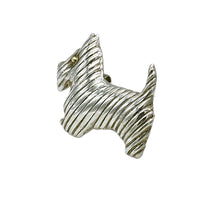 Load image into Gallery viewer, Sterling Silver Scottie Brooch/Pendant
