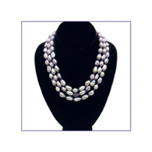 Load image into Gallery viewer, Freshwater Pearl Triple Strand Necklace

