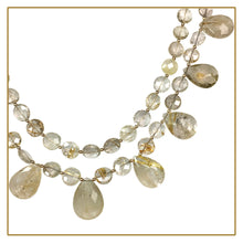 Load image into Gallery viewer, Golden Rutilated Quartz Briolette Necklace
