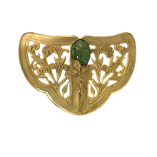 Load image into Gallery viewer, Art Nouveau Style Gilt Brooch
