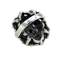 Load image into Gallery viewer, Ruby and Marcasite Sterling Cocktail Ring

