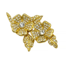 Load image into Gallery viewer, Joan Rivers Flower Earrings on Brooch
