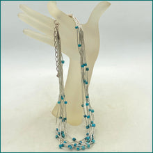 Load image into Gallery viewer, Jay King DTR Liquid Sterling Silver Necklace with Turquoise
