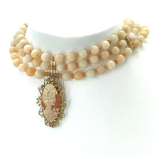 Load image into Gallery viewer, 14K Gold Filled Choker with Vintage Cameo Pendant
