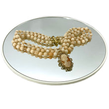 Load image into Gallery viewer, 14K Gold Filled Choker with Vintage Cameo Pendant

