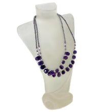 Load image into Gallery viewer, Amethyst and Pearl Double Strand Necklace-II
