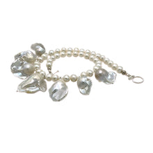 Load image into Gallery viewer, Fireball Baroque Pearl Bib Necklace
