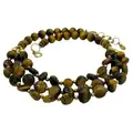 Load image into Gallery viewer, Tiger&#39;s Eye Bib Necklace
