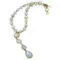 Load image into Gallery viewer, Rainbow Moonstone and Vermeil Drop Necklace
