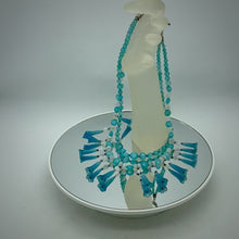 Load and play video in Gallery viewer, Chalcedony Blue Bell Necklace
