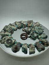 Load and play video in Gallery viewer, African Turquoise Two Sided Necklace
