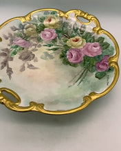 Load and play video in Gallery viewer, Bavaria Handpainted Roses Decorated Platter
