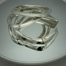 Load and play video in Gallery viewer, Geometric Sterling Silver Bangles Set

