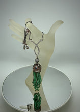 Load and play video in Gallery viewer, Necklace with Tourmaline Tassel Pendant
