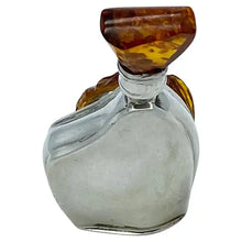 Load image into Gallery viewer, Art Nouveau Sterling Perfume Bottle with Amber
