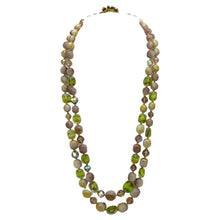 Load image into Gallery viewer, Miriam Haskell Double Strand Necklace &amp; Clip-on Earrings Set
