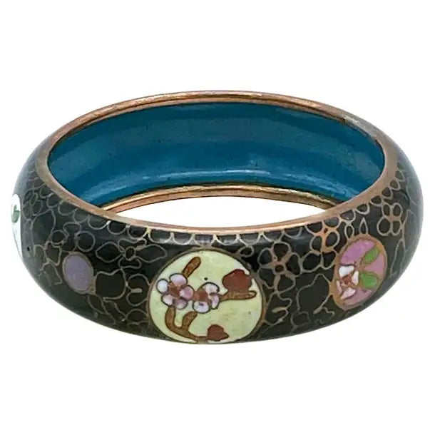 Bold Chinese Cloisonne Bangle