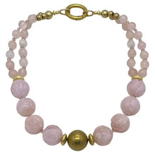 Load image into Gallery viewer, Carved Morganite Necklace
