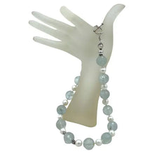 Load image into Gallery viewer, Sky Blue Topaz and Pearl Necklace
