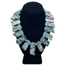 Load image into Gallery viewer, African Turquoise Two Sided Necklace
