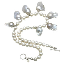 Load image into Gallery viewer, Natural Baroque Fireball Pearl Pendant Necklace
