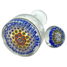 Load image into Gallery viewer, Italy Millefiori Art Glass Perfume Bottle with Stopper
