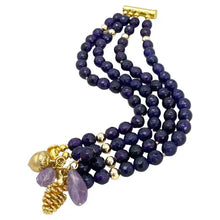Load image into Gallery viewer, Amethyst Multiple Strand Bracelet
