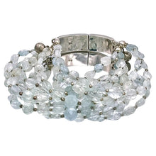 Load image into Gallery viewer, Aquamarine Muti-Strand Bracelet
