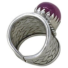 Load image into Gallery viewer, Burmese Ruby Sterling Silver Statement Ring
