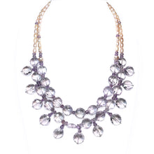 Load image into Gallery viewer, Amethyst and Pearl Double Strand Necklace
