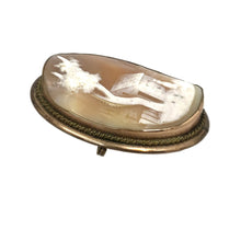 Load image into Gallery viewer, Antique Cameo with Country Cottage Scene
