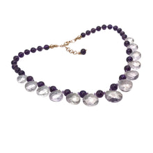 Load image into Gallery viewer, Amethyst and Rose Gold Filled Necklace

